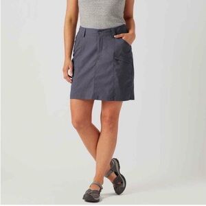 Duluth Trading Co Women's 22w Dry on the Fly Skort Blue/Grey